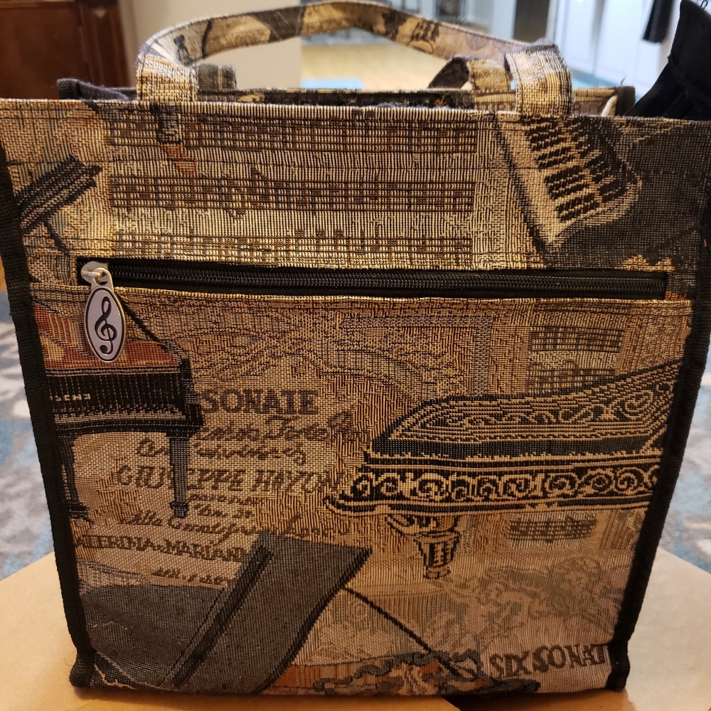 Music tote bag